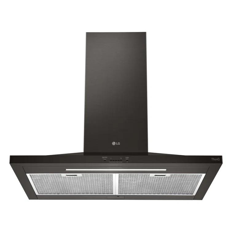 35.4" 600 CFM Ducted Wall Mount Range Hood with Nightlight