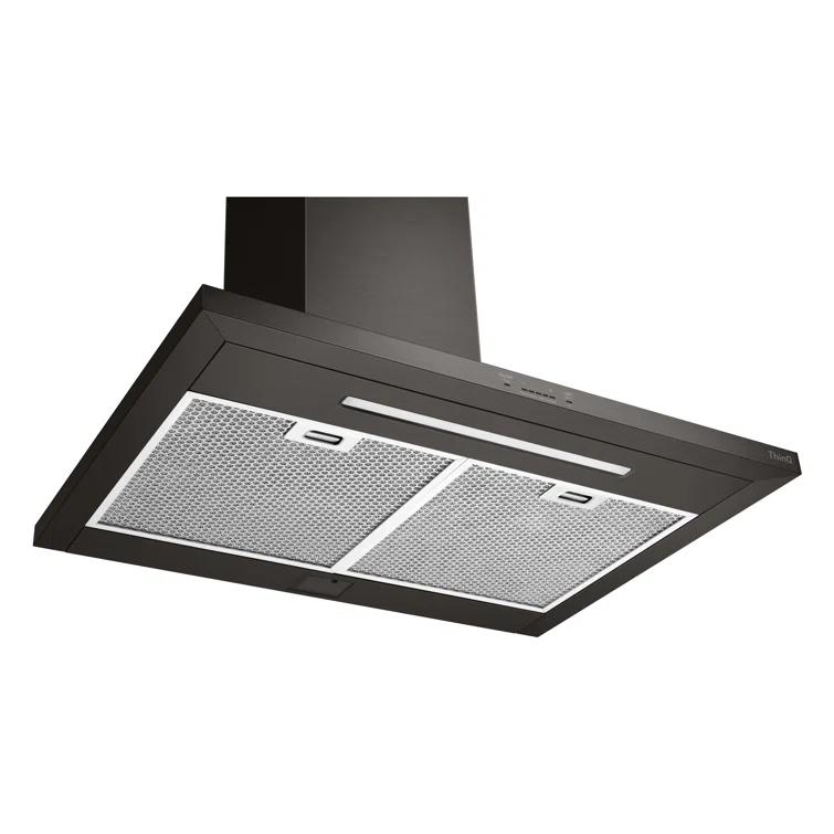 35.4" 600 CFM Ducted Wall Mount Range Hood with Nightlight