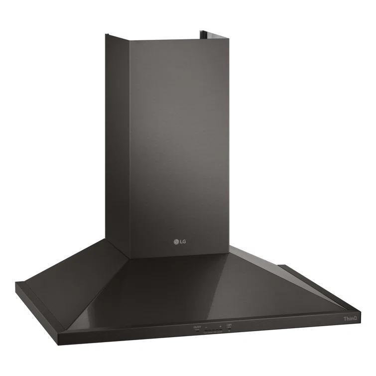 35.4" 600 CFM Ducted Wall Mount Range Hood with Nightlight