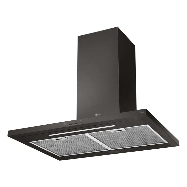 35.4" 600 CFM Ducted Wall Mount Range Hood with Nightlight