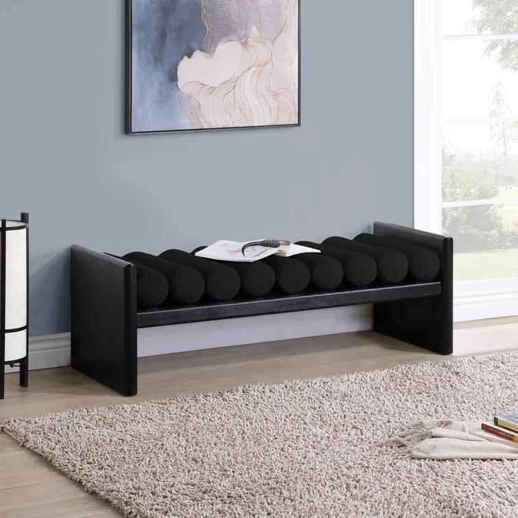 Reeves Boucle Wood Bench