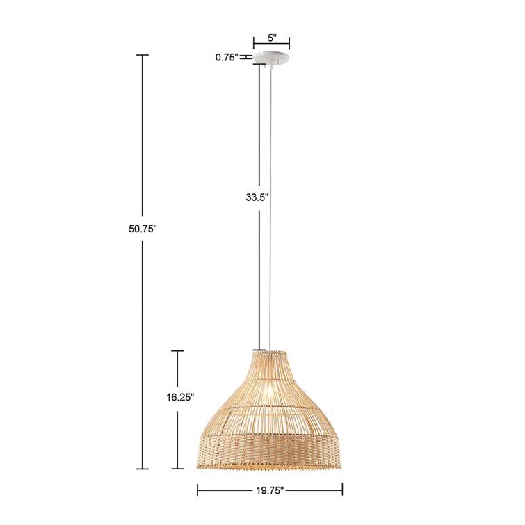 510 Design 1 - Light Bell Bamboo Pendant