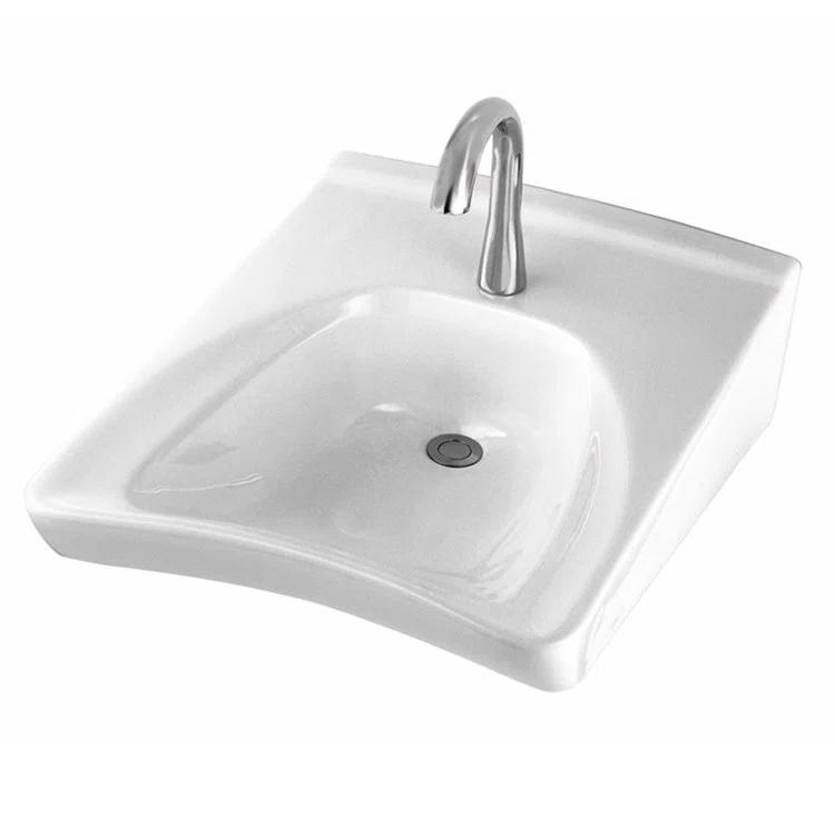 Commercial Vitreous China U-Shaped Bathroom Sink