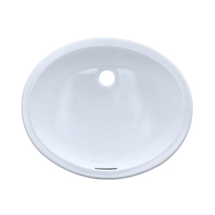 Rendezvous® Vitreous China Oval Undermount Bathroom Sink with Overflow