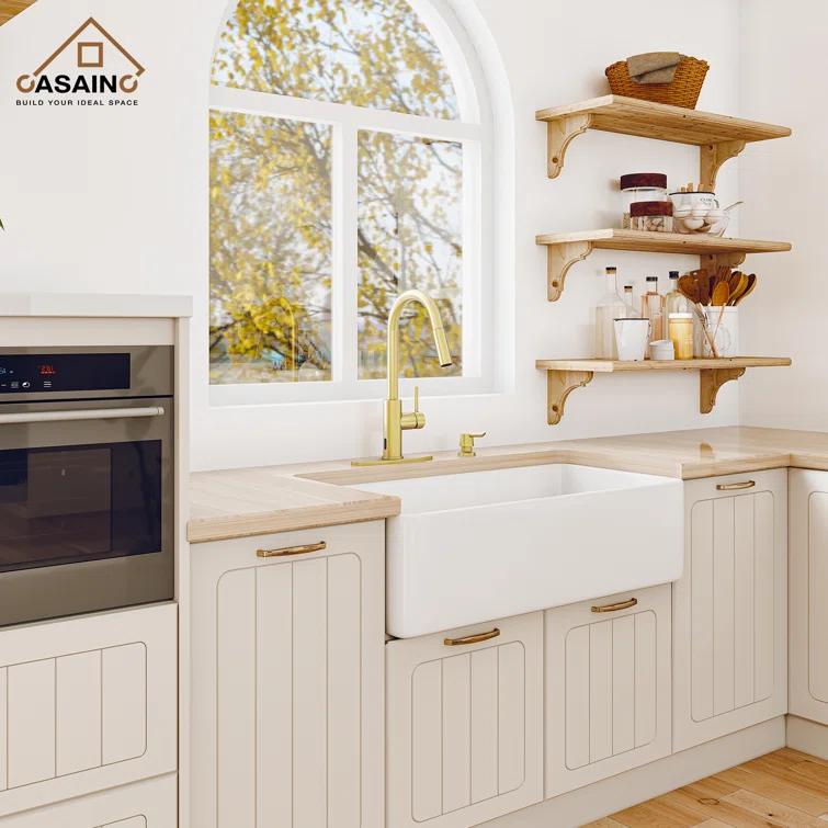 Willow Single-Handle Pull Down Sprayer Kitchen Faucet with Infrared Sensor, Soap Dispenser and Deck Plate