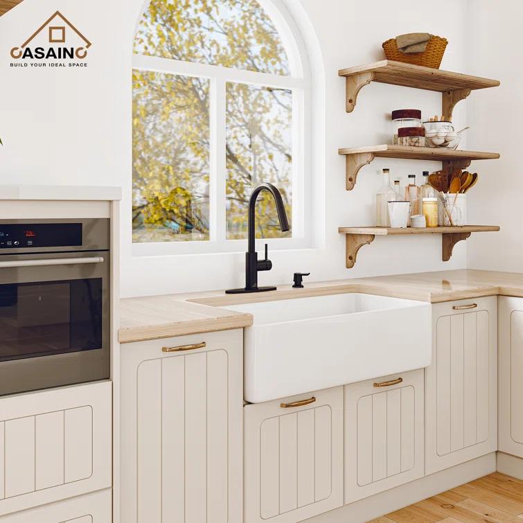 Willow Single-Handle Pull Down Sprayer Kitchen Faucet with Infrared Sensor, Soap Dispenser and Deck Plate