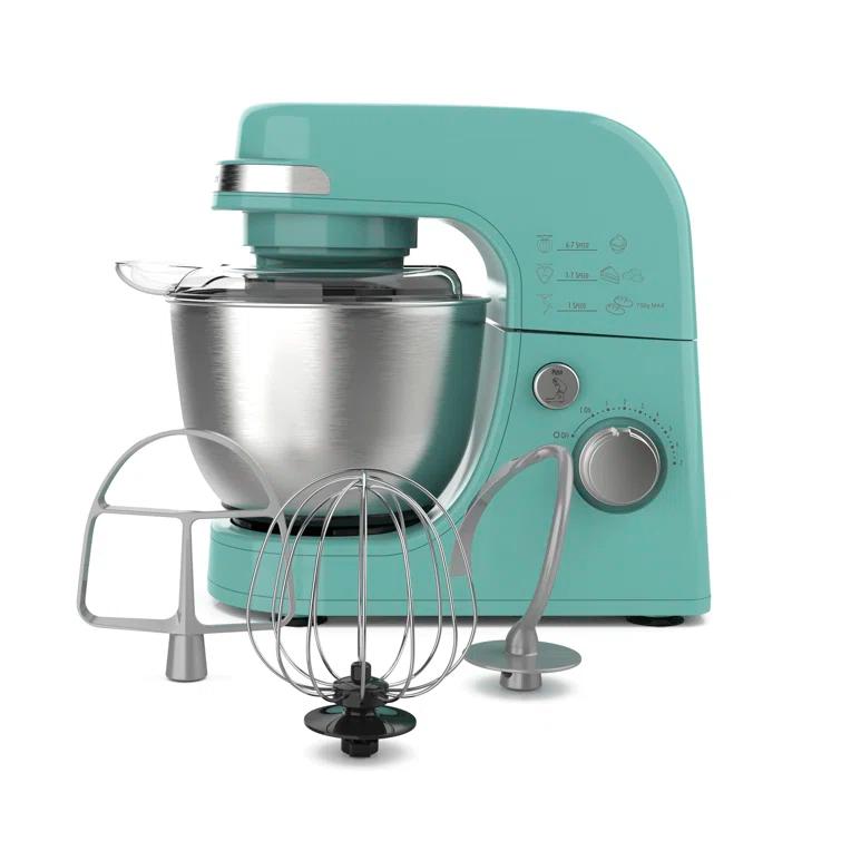 Hamilton Beach® 7-Speed 4-Quart Electric Stand Mixer with Splash Guard, Dough Hook, Flat Beater, and Whisk Attachments
