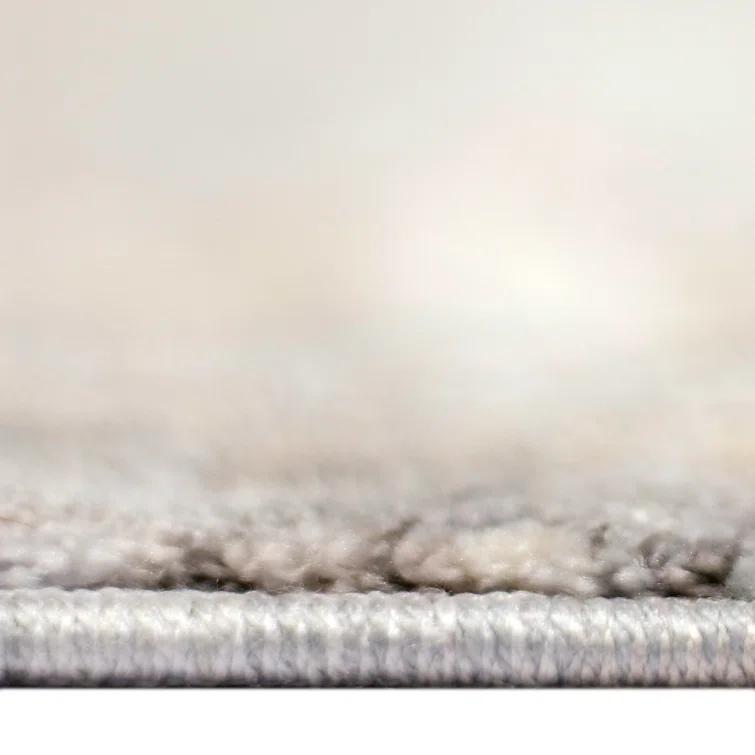 Elynna Transitional Bordered Premium Polyester Performance Area Rug