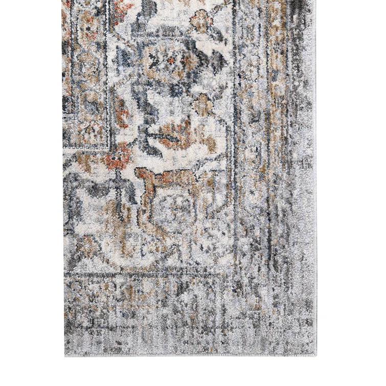 Elynna Transitional Bordered Premium Polyester Performance Area Rug