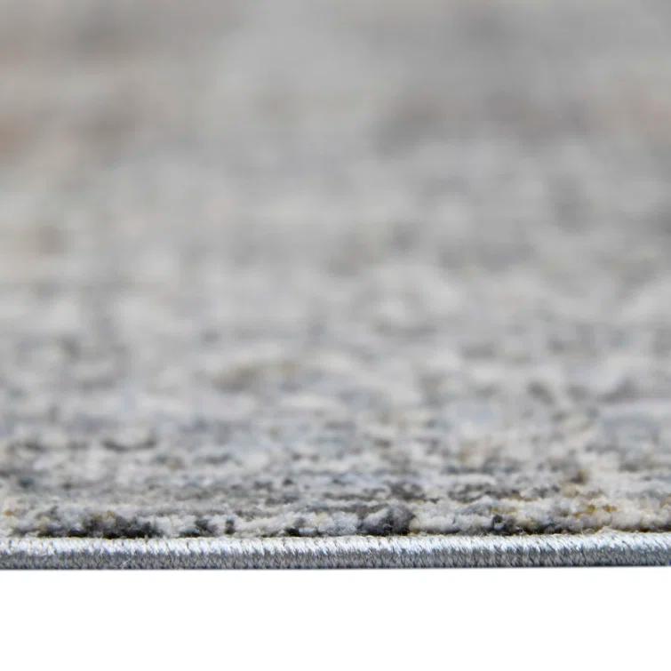 Rosslin Transitional Abstract Premium Polyester Performance Area Rug