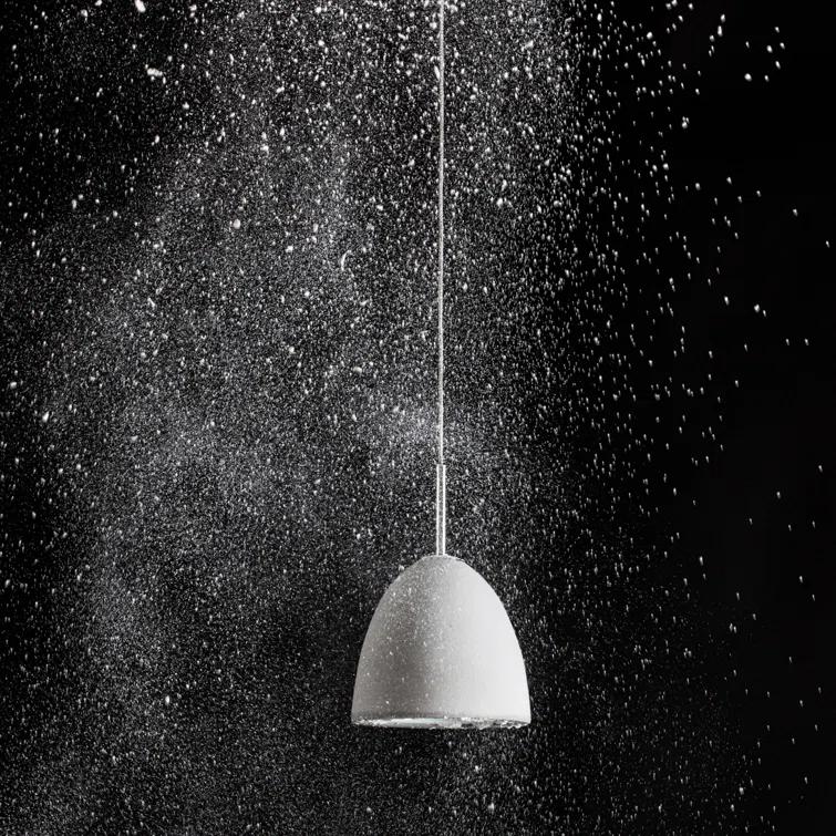 Extra Small White Concrete Pendant Light