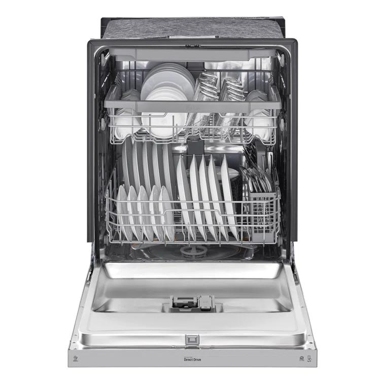 LG LG 24 in. PrintProof Stainless Steel Front Control Dishwasher with QuadWash, 3rd Rack & Dynamic Dry, 48 dBA LDFN4542S