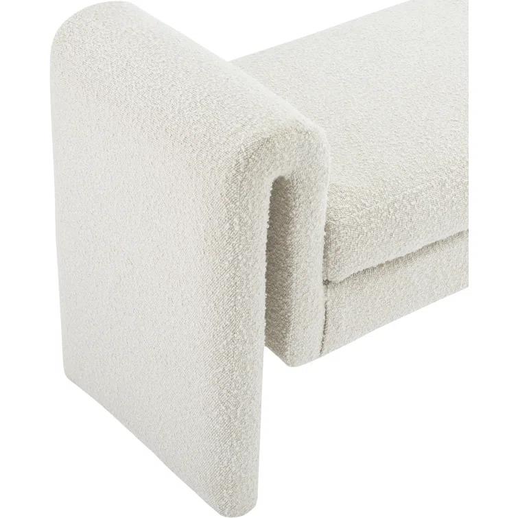 Hobel Boucle Fabric Upholstered Bench
