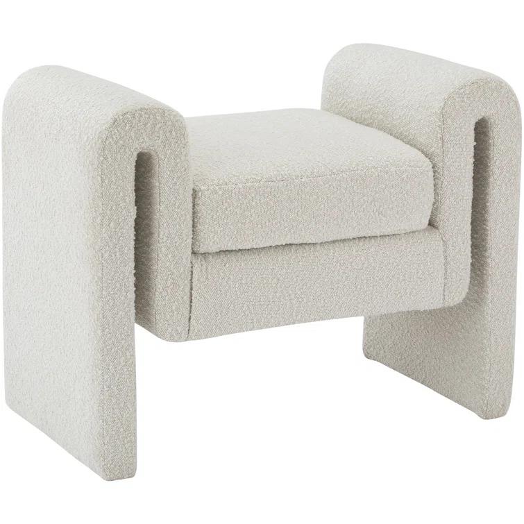 Hobel Boucle Fabric Upholstered Bench