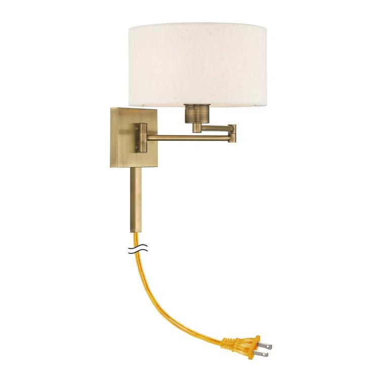 Kevyn Single Light Steel Dimmable Swing Arm Sconce
