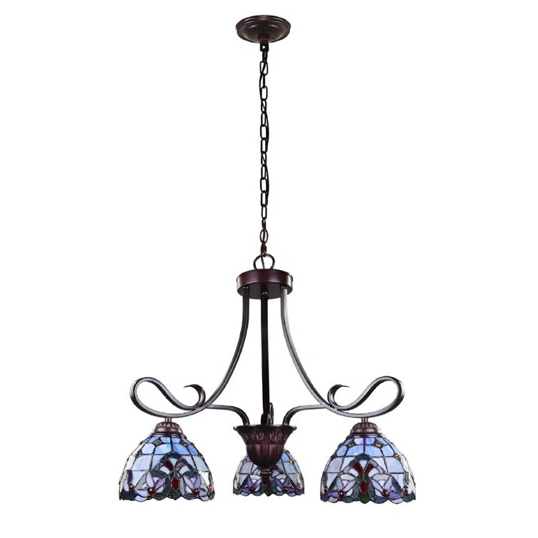 Bondi 3 - Light Glass Dimmable Classic / Traditional Chandelier