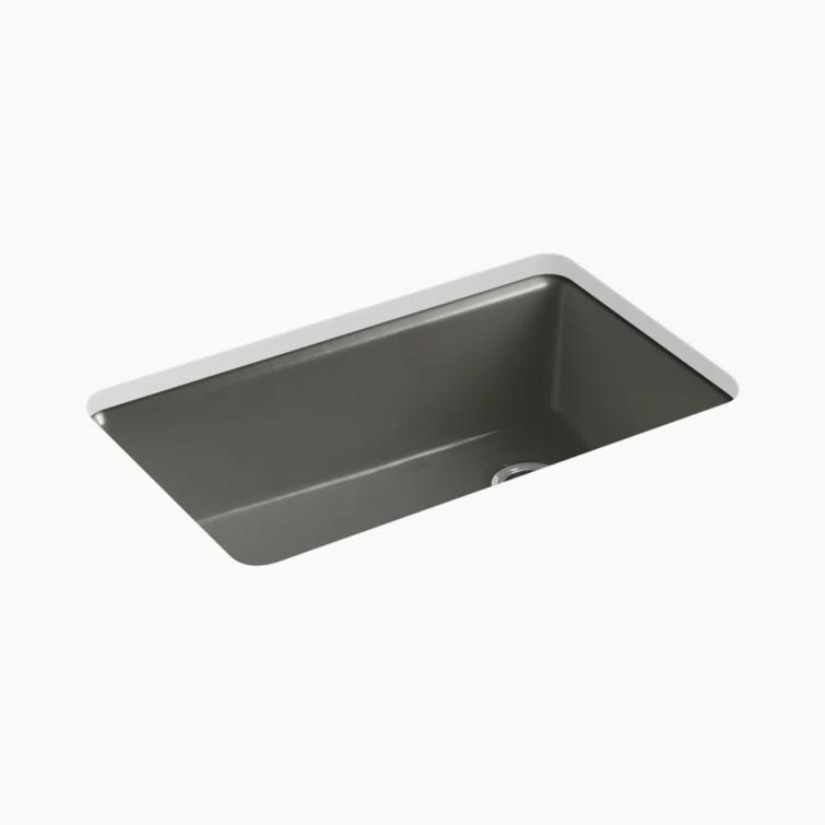 Riverby 33" x 22" x 9-5/8" Under-Mount Single-Bowl Kitchen Sink with Accessories
