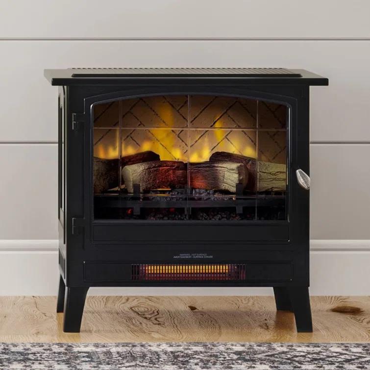 Country Living Smart Infrared Electric Fireplace Stove Heater, Alexa and Google Home Compatible