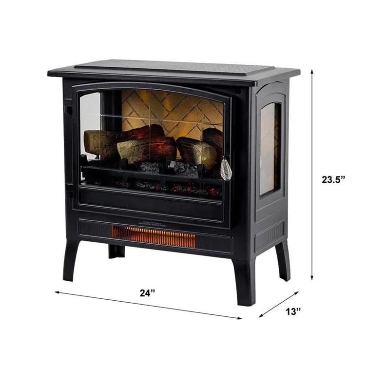 Country Living Smart Infrared Electric Fireplace Stove Heater, Alexa and Google Home Compatible
