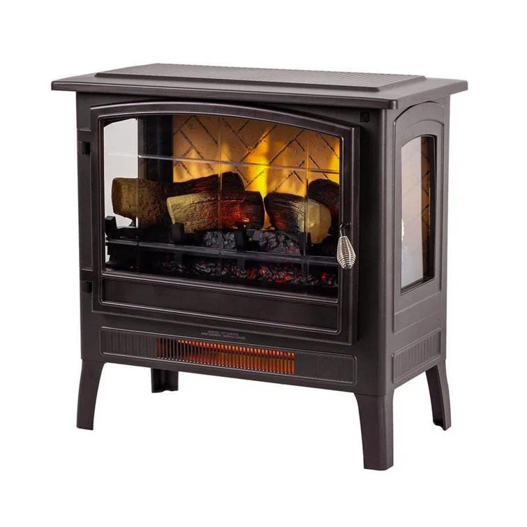 Country Living Smart Infrared Electric Fireplace Stove Heater, Alexa and Google Home Compatible