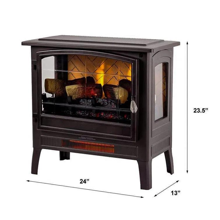 Country Living Smart Infrared Electric Fireplace Stove Heater, Alexa and Google Home Compatible