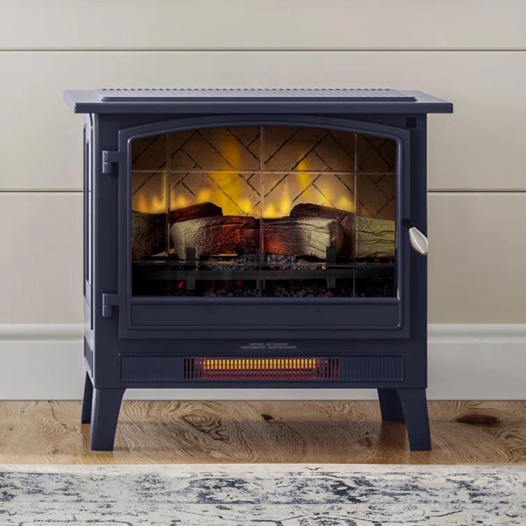 Country Living Smart Infrared Electric Fireplace Stove Heater, Alexa and Google Home Compatible