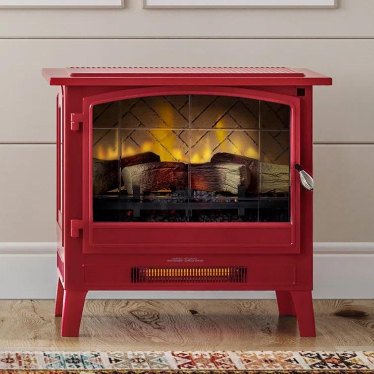 Country Living Smart Infrared Electric Fireplace Stove Heater, Alexa and Google Home Compatible