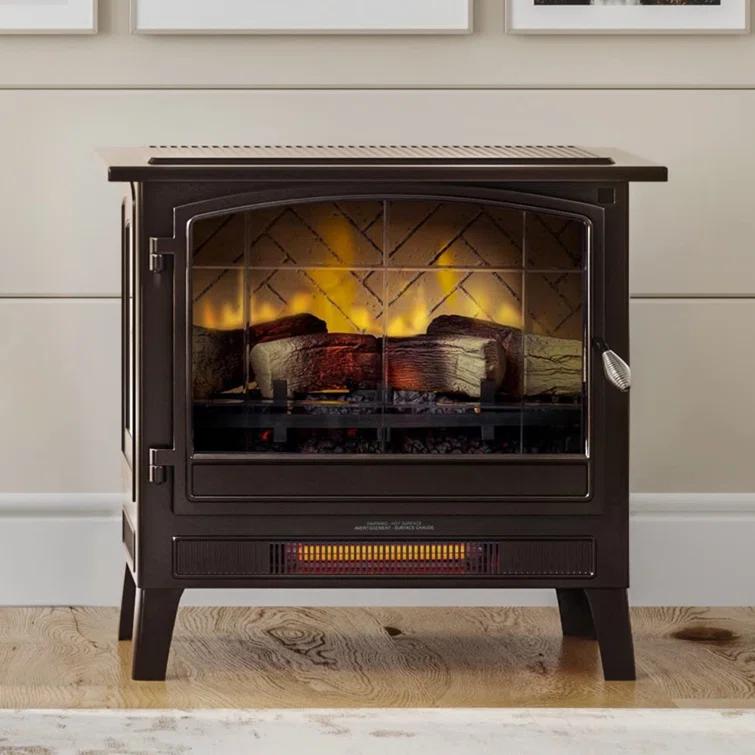 Country Living Smart Infrared Electric Fireplace Stove Heater, Alexa and Google Home Compatible