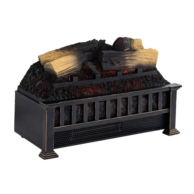 Country Living Infrared Electric Log Set Heater - Faux Logs Insert with Flickering Flames
