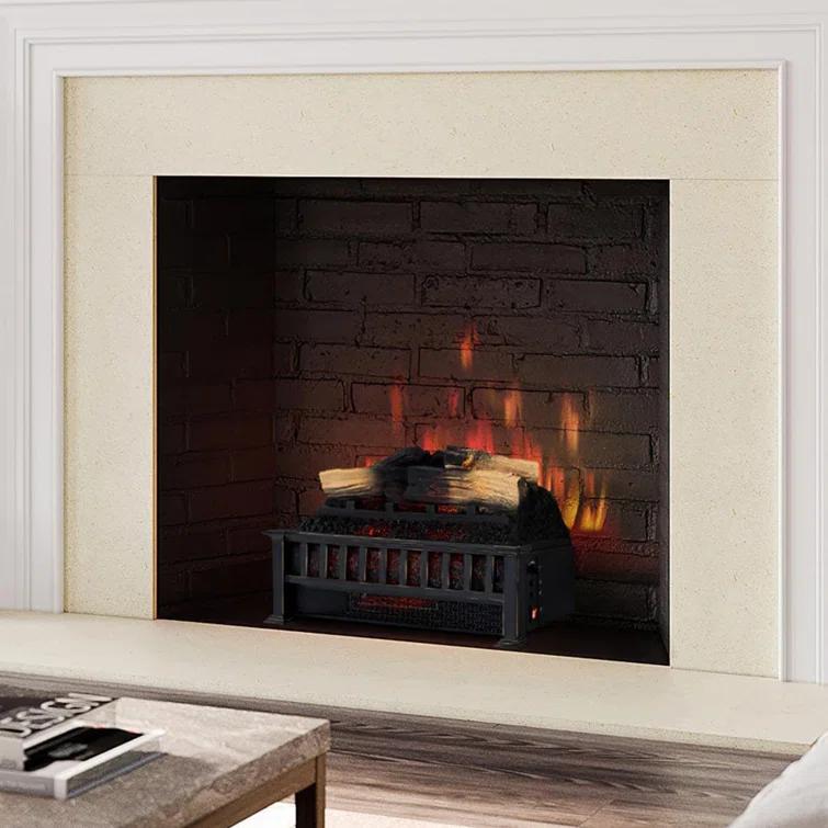 Country Living Infrared Electric Log Set Heater - Faux Logs Insert with Flickering Flames