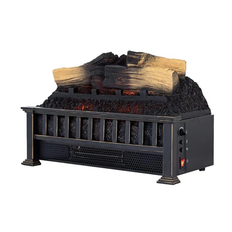 Country Living Infrared Electric Log Set Heater - Faux Logs Insert with Flickering Flames
