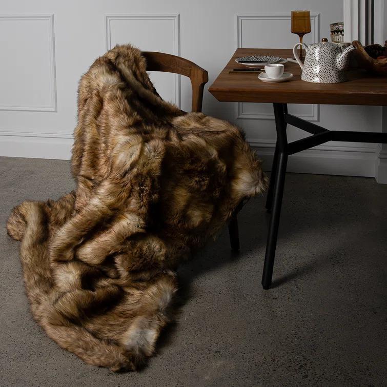 Faux Fur Throw