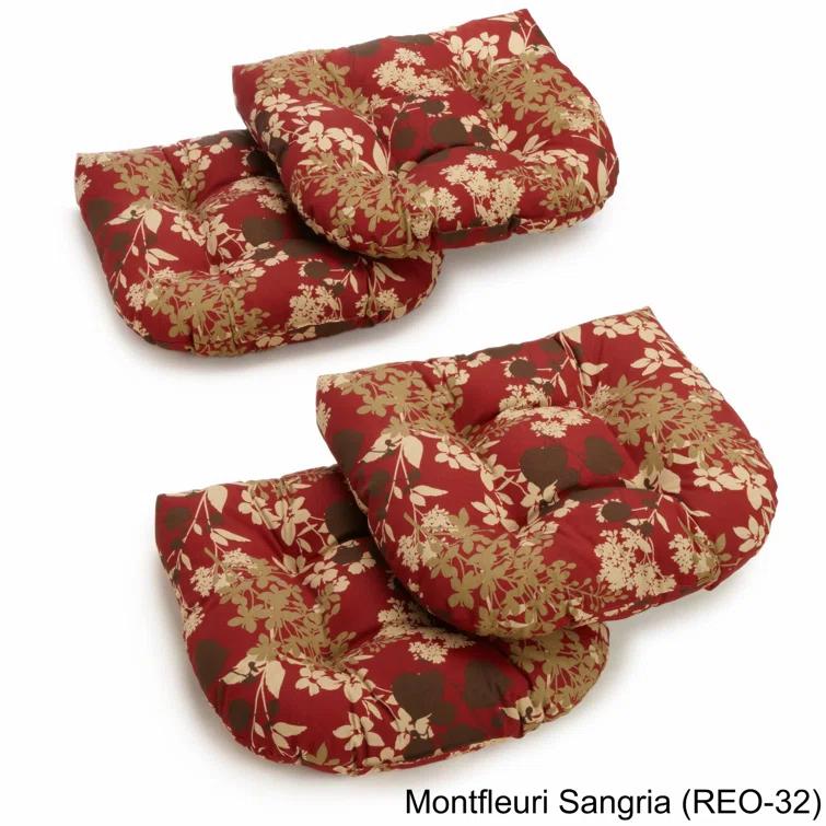 Red Barrel Studio® Outdoor 5'' Dining Chair Seat Cushion (Set of 4)