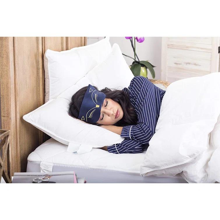 Continental Bedding Siberian 800FP 100% Goose Down Pillow Soft Support King Size Pack of 1