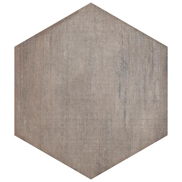 Retro 7" x 8" Porcelain Wood Look Wall & Floor Tile