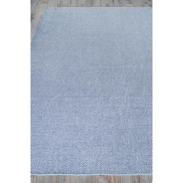 Rectangle Bali Light Blue Handmade Recycled P.E.T. Area Rug