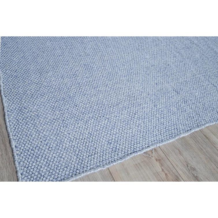 Rectangle Bali Light Blue Handmade Recycled P.E.T. Area Rug
