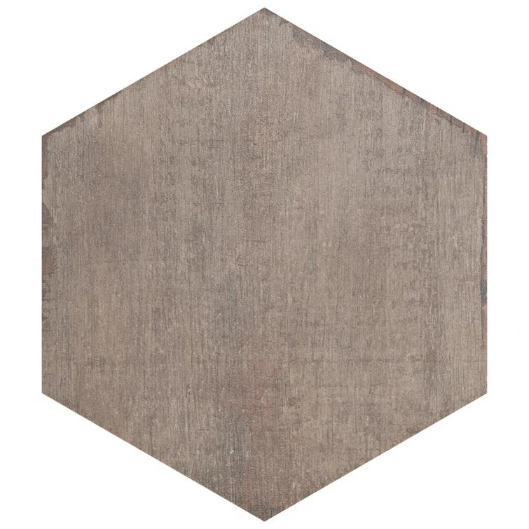 Retro 7" x 8" Porcelain Wood Look Wall & Floor Tile
