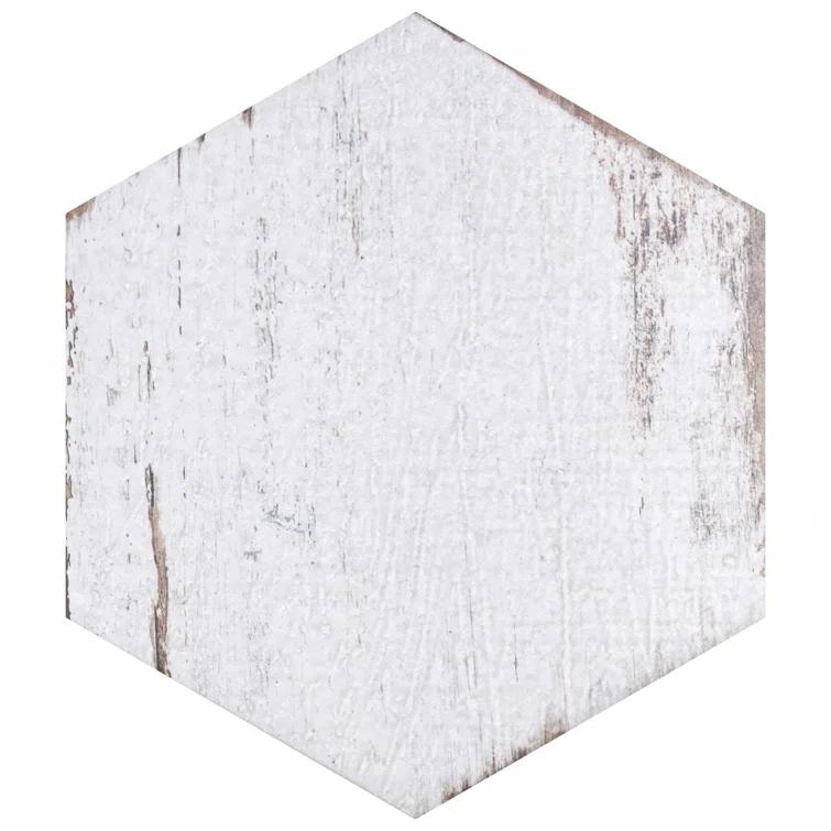 Retro 7" x 8" Porcelain Wood Look Wall & Floor Tile