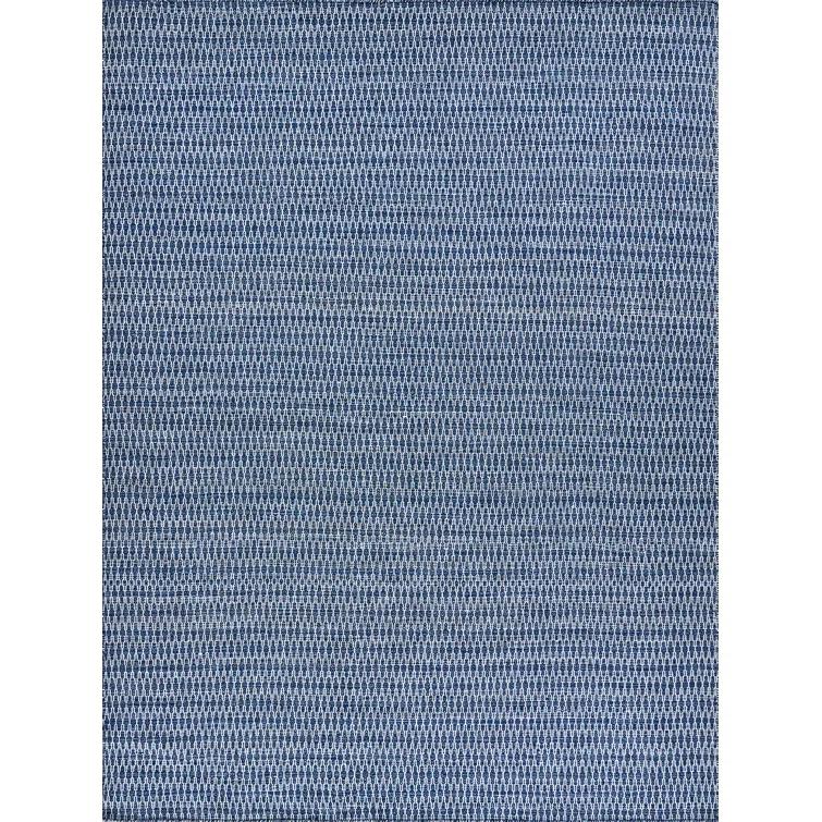 Rectangle Florence Navy/White Handmade Recycled P.E.T. Area Rug