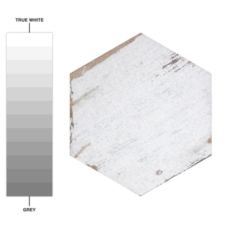 Retro 7" x 8" Porcelain Wood Look Wall & Floor Tile