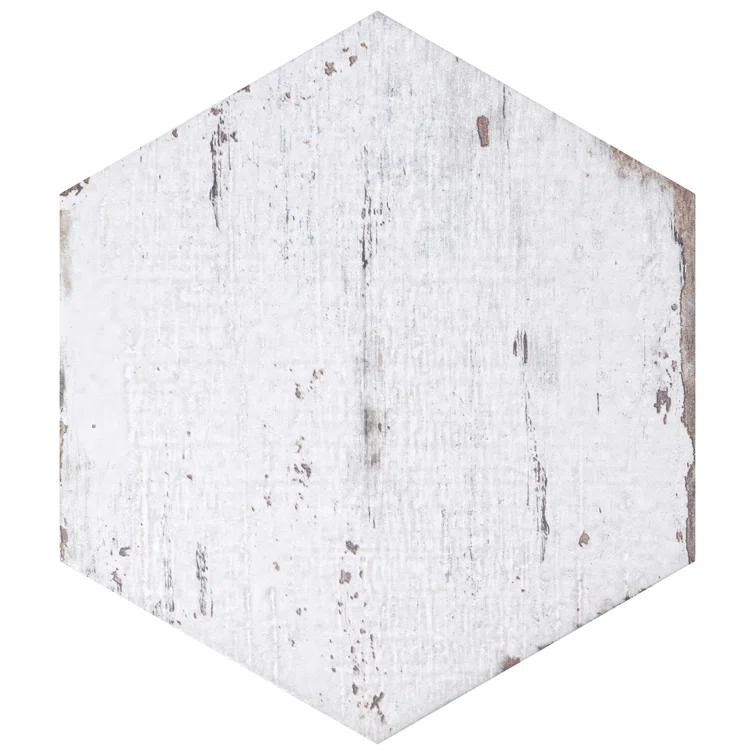 Retro 7" x 8" Porcelain Wood Look Wall & Floor Tile