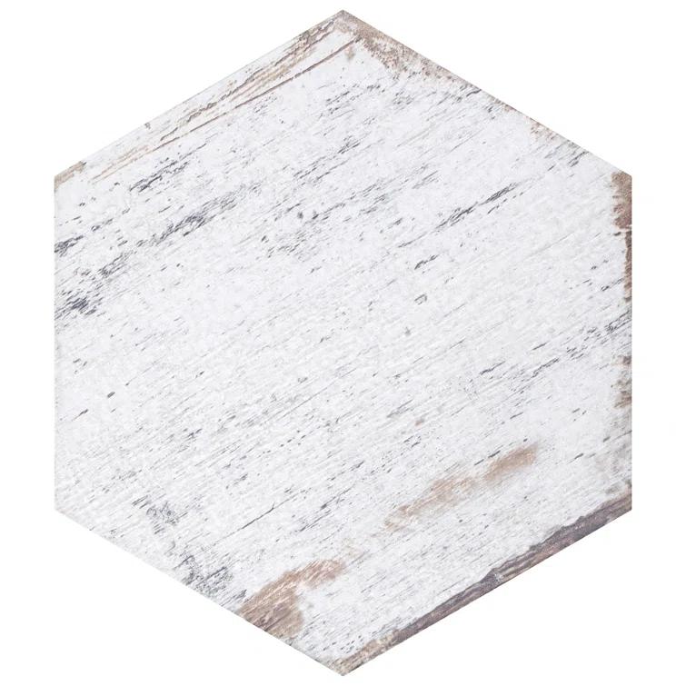 Retro 7" x 8" Porcelain Wood Look Wall & Floor Tile