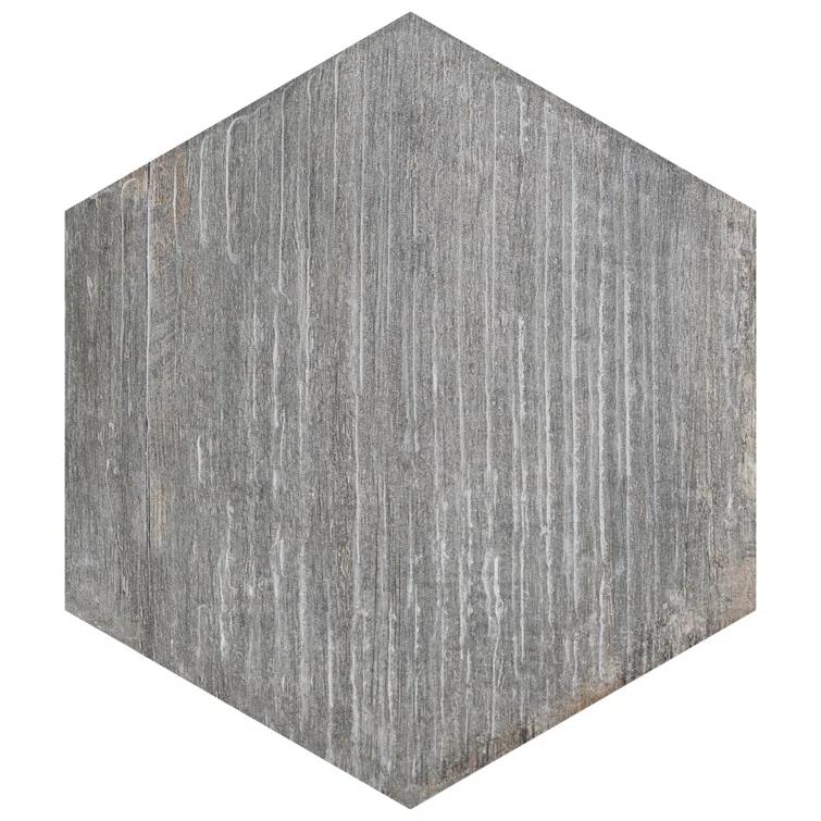 Retro 7" x 8" Porcelain Wood Look Wall & Floor Tile