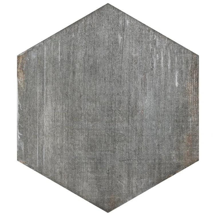 Retro 7" x 8" Porcelain Wood Look Wall & Floor Tile