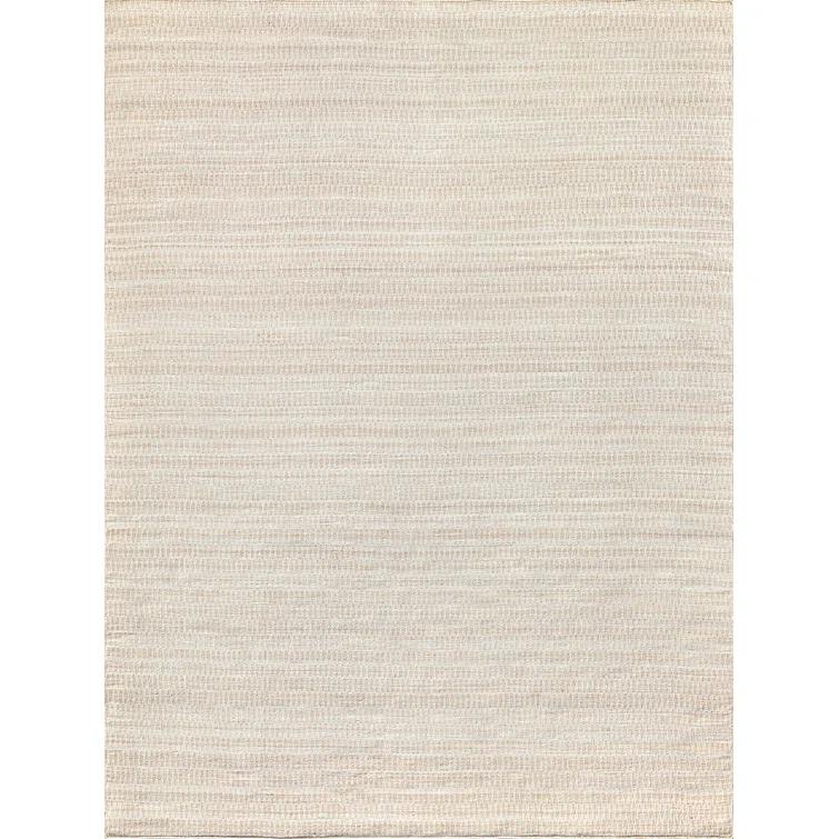 Florence Geometric Handmade Flatweave Light Beige/White Indoor / Outdoor Area Rug