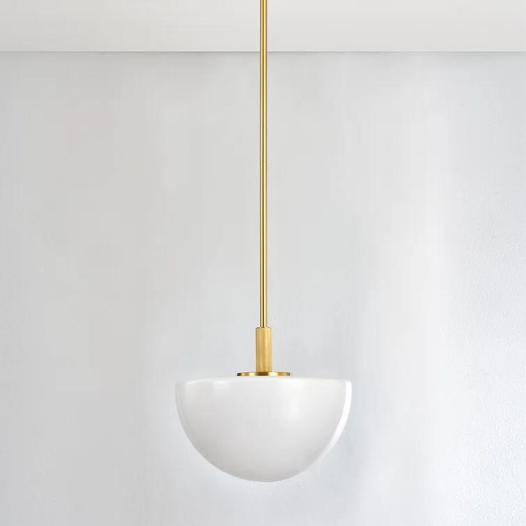 Hammond Pendant Light - Polished Nickel / 15" Dia