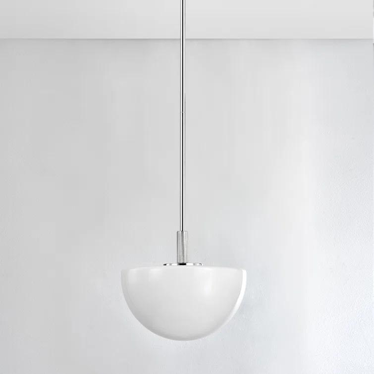Hammond Pendant Light - Polished Nickel / 15" Dia