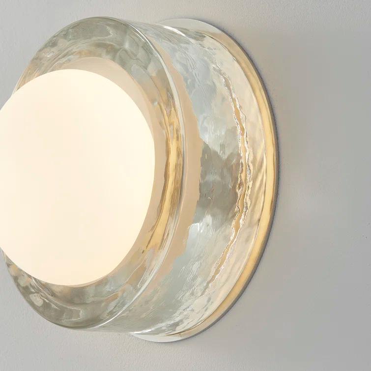 Ravi Round Sconce - Polished Nickel