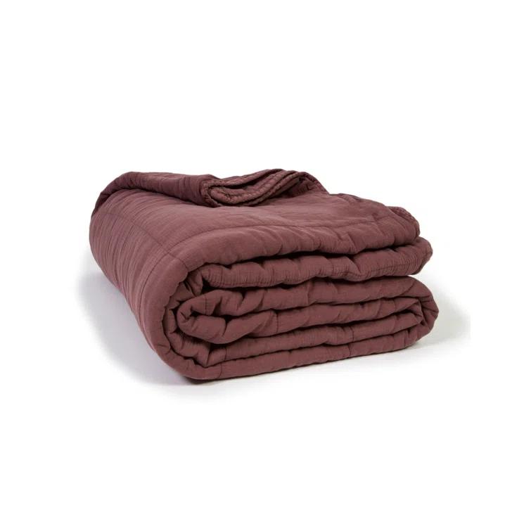 Antwerp Coverlet by Pom Pom at Home - Sky / King